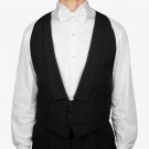 Svart vest, hel rygg thumbnail